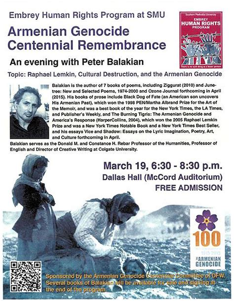 Armenian Genocide Centennial Remembrance Smu