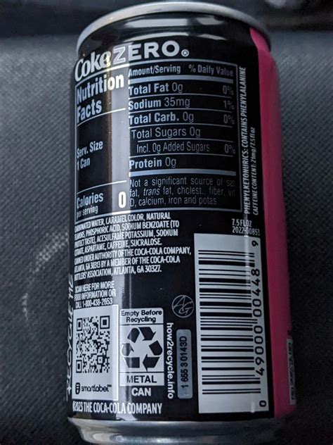 Coke Zero Ingredients