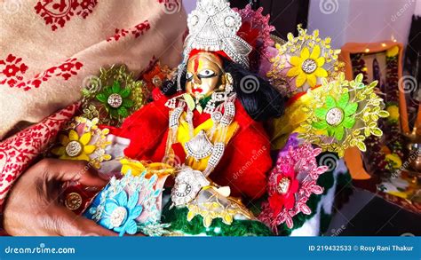 Laddu Gopal Caught In Her Hand God Love Happy Janmashtami Or Happy