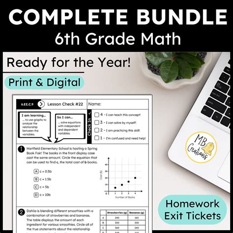 Iready Math 6th Grade Expressions Fractions Ratios Mb Creations