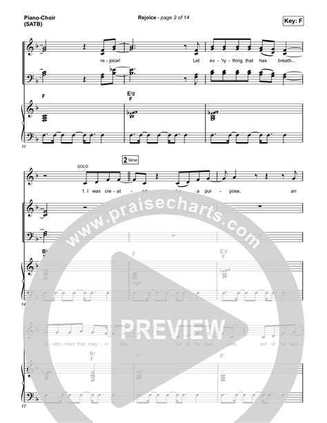 Rejoice Sheet Music Pdf Charity Gayle Praisecharts