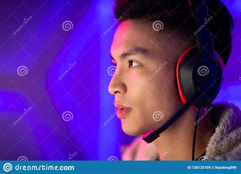 Young Asian Cyber Sport Gamer Stock Image Image Of Profile Digital