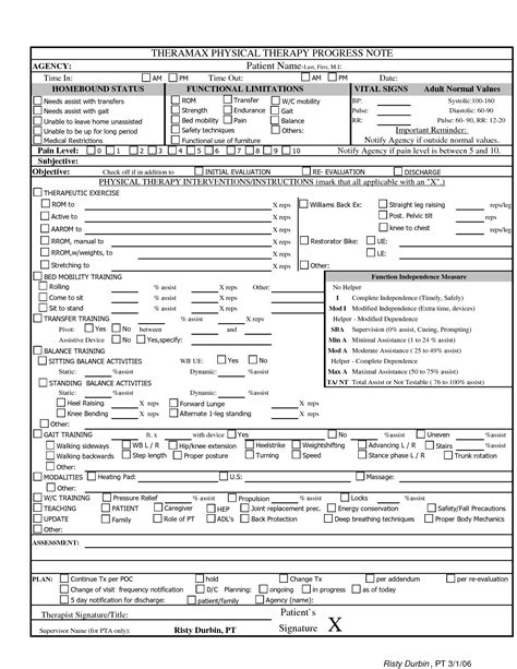 Counseling Progress Notes Template Parahyena