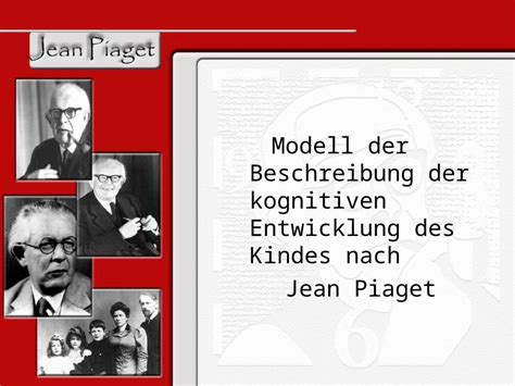 PPT Modell Der Beschreibung Der Kognitiven Entwicklung Des Kindes