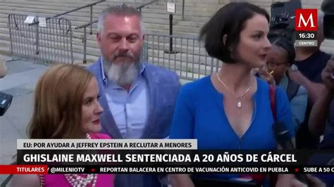 Ghislaine Maxwell Le Dan 20 Años De Cárcel Por Delitos Sexuales Grupo Milenio