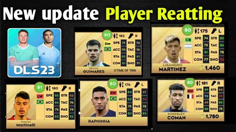 Dls New Update Player Ratings Upgrade Dream League Soccer New