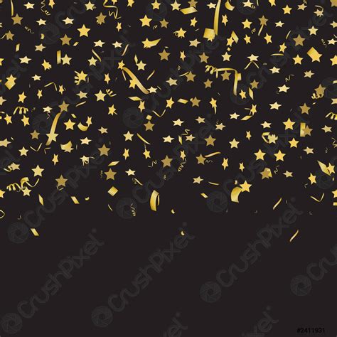 Gold Confetti Vector