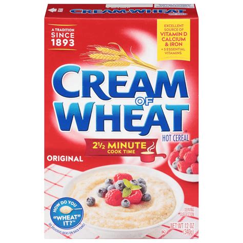 Amazon Cream Of Wheat Original Stove Top Hot Cereal Minute