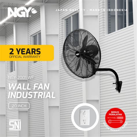 Jual NGY Industrial Wall Fan Kipas Angin Dinding 20 Inch NGY 2001WF