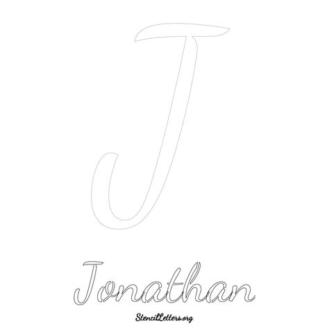 Jonathan Free Printable Name Stencils With 6 Unique Typography Styles