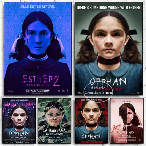 Orphan First Kill Movie Posters Classic Horror Film Orphan Canvas