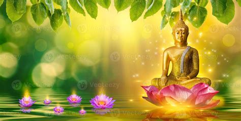 Lotus Flower Buddha Wallpaper