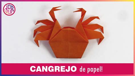 CÓMO HACER UN CANGREJO DE PAPEL Tutorial Origami Paso a paso YouTube