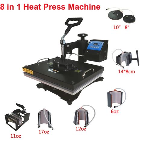 New Design 8 In 1 Combo Heat Press Machine 110V 240V Heat Transfer