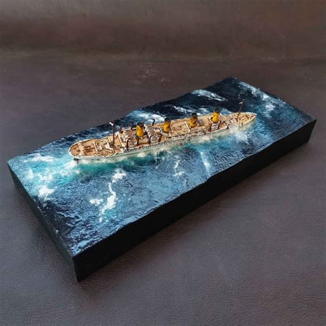 Hmhs Britannic Sinking Diorama Wwi Scale Etsy Australia