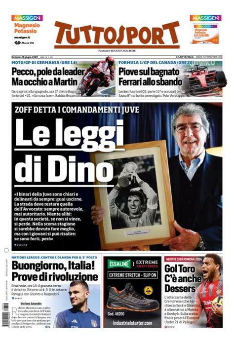 Rassegna Stampa Juve Prime Pagine Quotidiani 18 Giugno