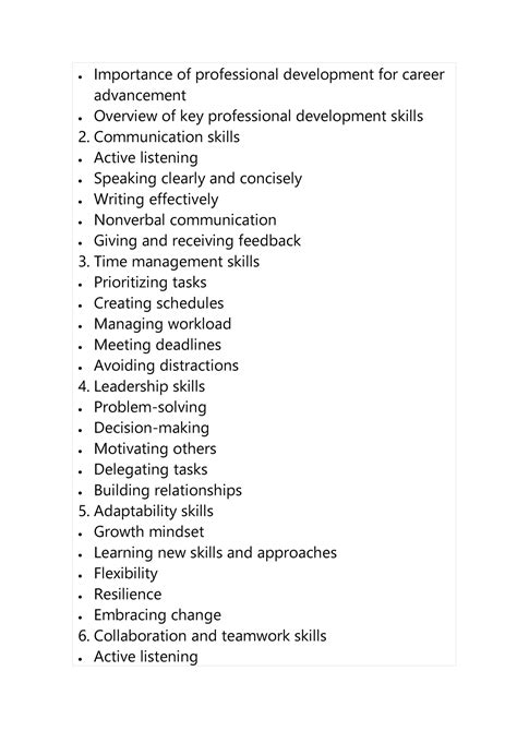 Professional Development Skills I Importance Of Professional