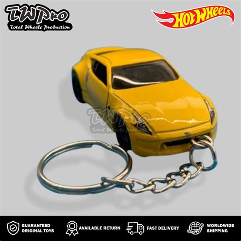 Jual GANTUNGAN KUNCI Hot Wheels 13 Nissan 370Z Fast And Furious 6 Yellow Kuning KEYRING