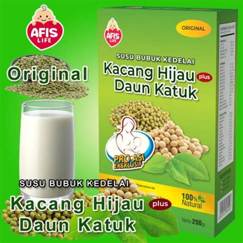 Jual Afis Susu Almond Asi Booster Dan Sbk Kacang Hijau Plus Daun Katuk