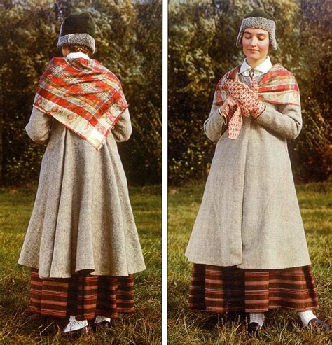 FolkCostume Lielvarde Costume Vidzeme Province Latvia Costumes