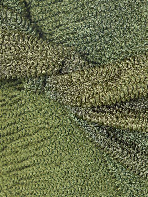 Hunza G Juno Metallic Seersucker Bikini In Green Modesens