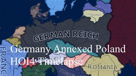 What If Germany Annexed Poland In 1936 HOI4 Timelapse YouTube