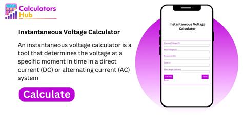 Instantaneous Voltage Calculator Online