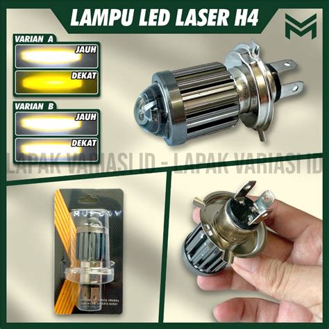 Jual LAMPU LED LASER H4 Untuk YAMAHA VIXION NINJA R15 PULSAR DAN MOBIL