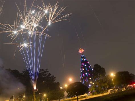 Sp Rvore De Natal Do Ibirapuera Inaugurada Show De Fogos