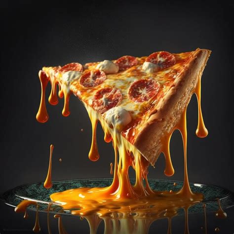 Premium Ai Image A Slice Of Pizza With Melted Cheese And Pepperoni On It