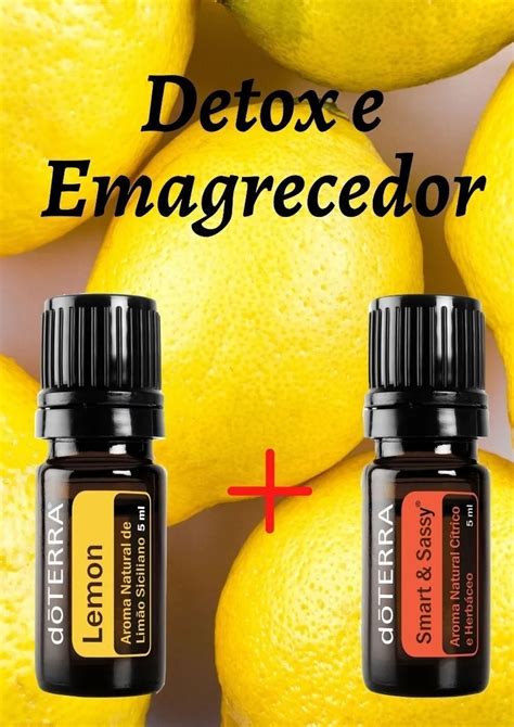 Combo Detox Oleos Essenciais Doterra Lim O Smart E Sassy Ml