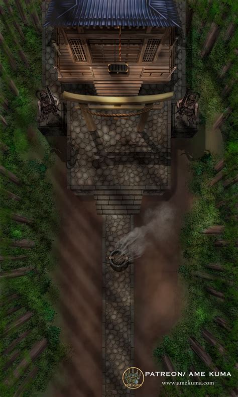 An Aerial View Of A Building In The Middle Of A Forest With Trees Around It