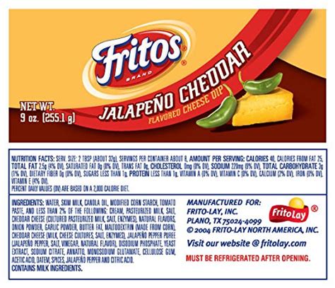 Fritos Jalapeño Cheddar Cheese Dip 9 Ounce On Galleon Philippines