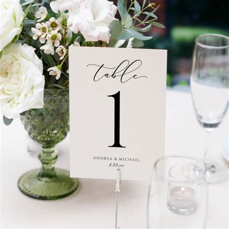 Luxury Wedding Calligraphy Script Table Number | Zazzle | Table numbers ...