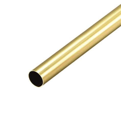 Uxcell Brass Round Tube 300mm Length 10mm Od 0 2mm Wall Thickness Seamless Straight Pipe Tubing