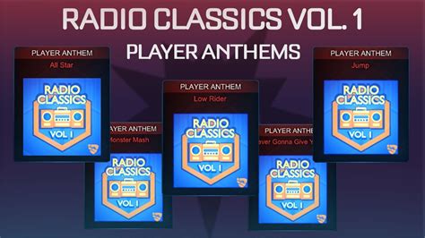 Radio Classics Player Anthems In Rocket League Youtube