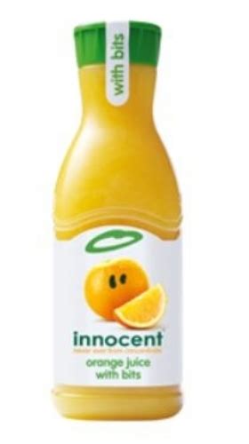 Fife Creamery INNOCENT ORANGE JUICE WITH BITS 8X330ML