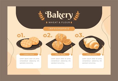 Free Vector Bakery Infographics