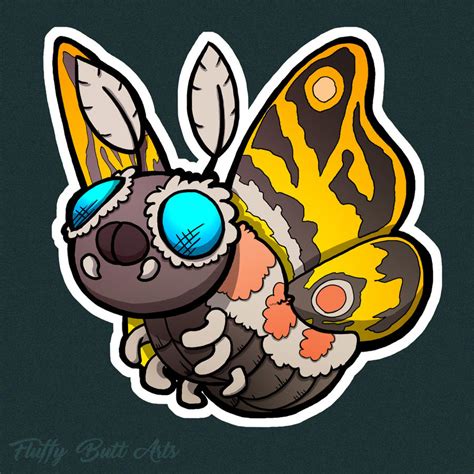 Mothra Baby By Fluffybuttarts On Deviantart