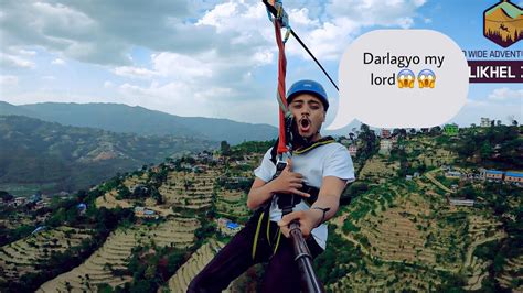 Zipline In Nepal Ziplinedhulikhel6593 YouTube