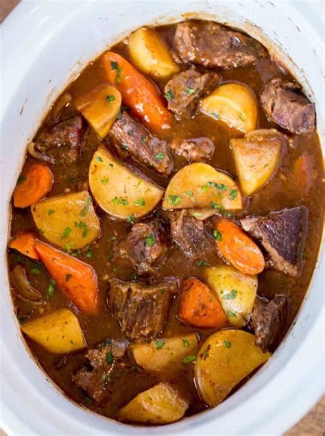 Ultimate Slow Cooker Beef Stew Dinner Then Dessert