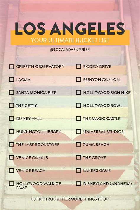 Ultimate Los Angeles Bucket List Things To Do In La Local