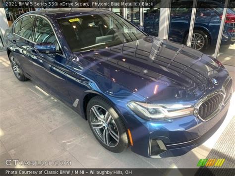 Phytonic Blue Metallic 2021 Bmw 5 Series 530i Xdrive Sedan Black Interior