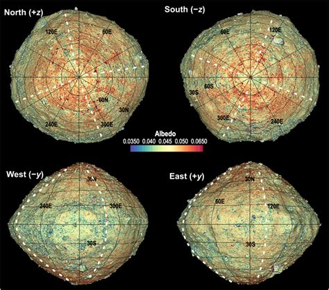 Hemispherical differences in the shape and topography of asteroid ...