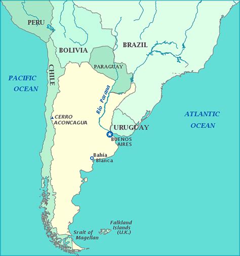 Map of Argentina