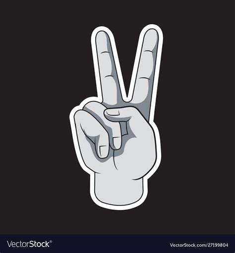 Peace Fingers Sign