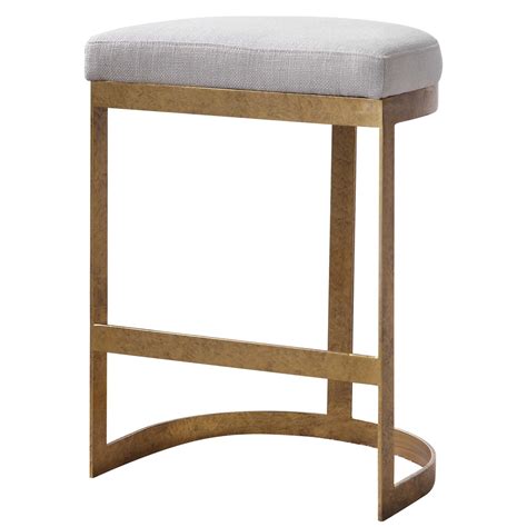 Ivanna Antique Gold Counter Stool By Uttermost Concepts Furniture