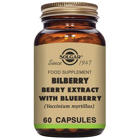 Solgar SFP Bilberry Berry Extract 60 Units, Brown | Bikeinn