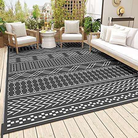 Amazon Montvoo Outdoor Rug Carpet For Patio Rv Camping X Ft