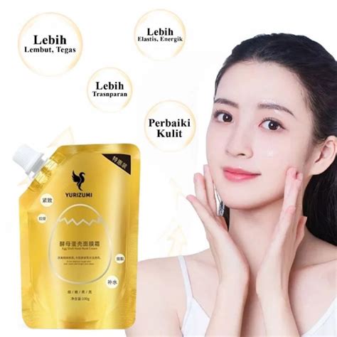 Yurizumi Egg Shell Yeast Masker Ragi Cangkang Telur Whitening Lazada Indonesia